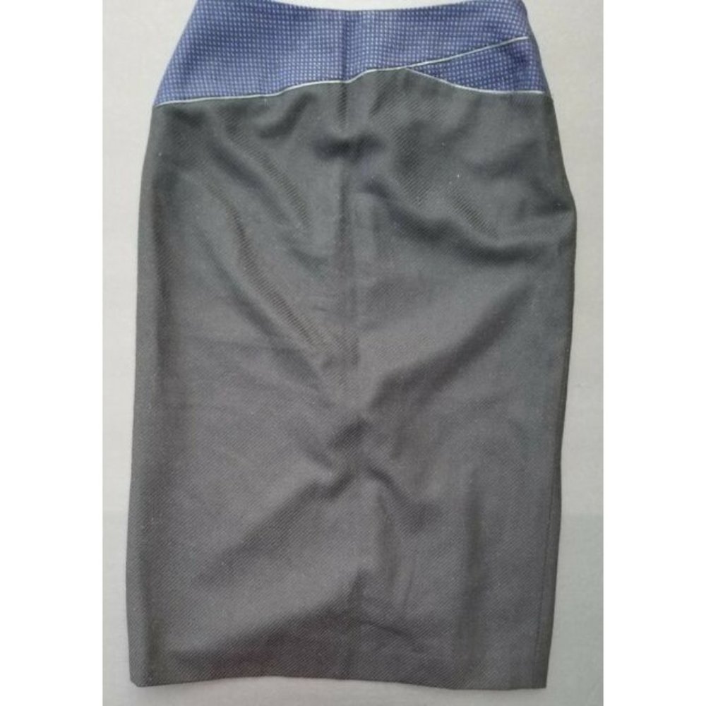 Vintage 80's Andrew Fezza Wool Pencil Skirt Italy  29.5"  x  31"  Size 12